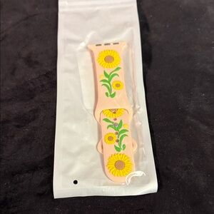 Sunflower Print Watch Band